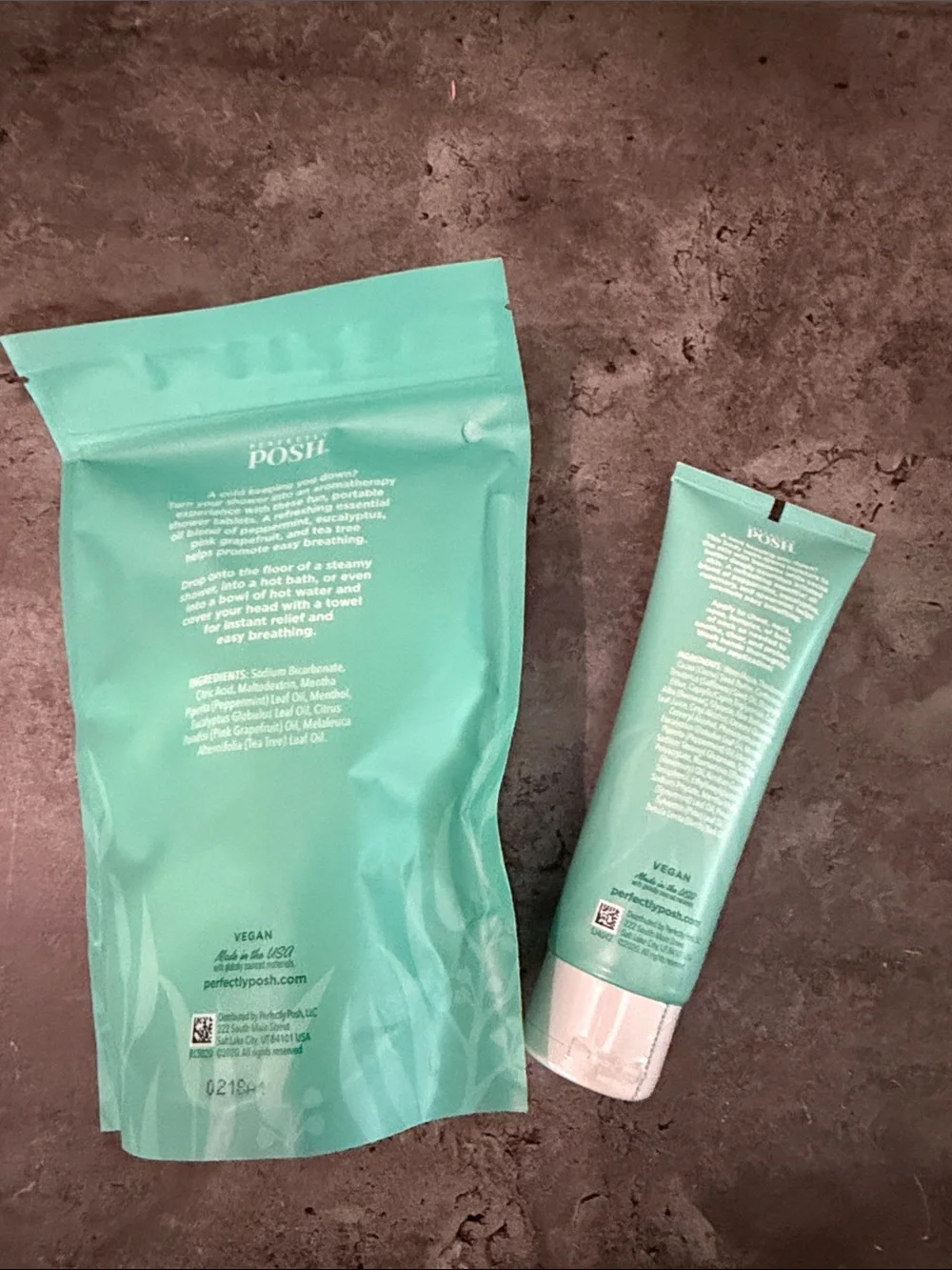 POSH Pamper Your Cold Take a Deep Breath Set - Teal